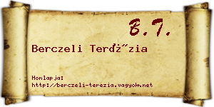 Berczeli Terézia névjegykártya