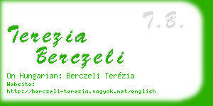 terezia berczeli business card