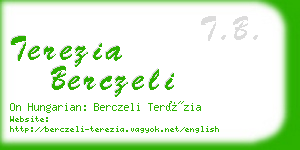 terezia berczeli business card